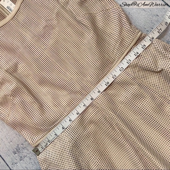 J.Crew Collection NWT rare ecru perforated leather a-line dress *shop@iamwarrior - Picture 6 of 11